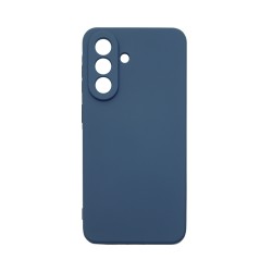 Capa de Silicone com Moldura de Câmera para Samsung Galaxy A57 Azul Escuro
